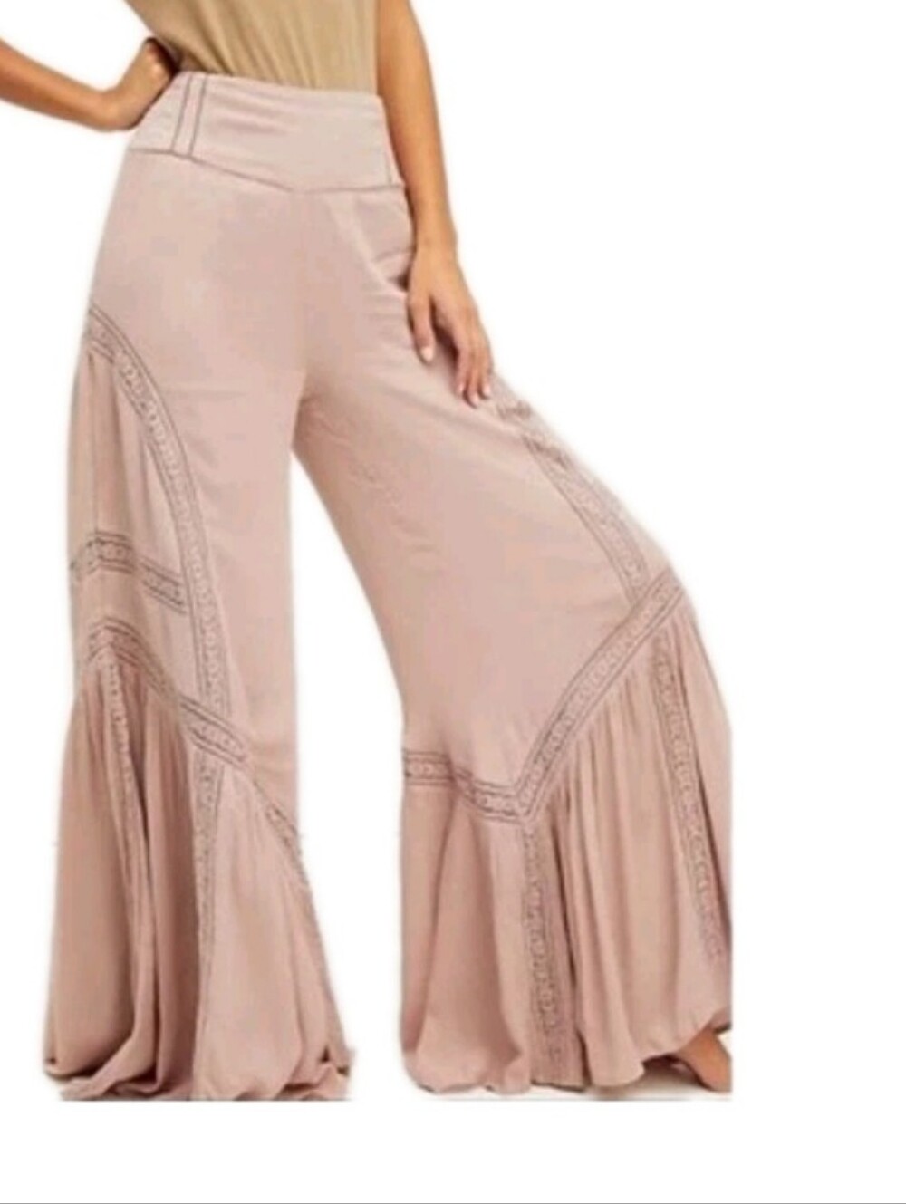 ANGIE $44 Wide Leg Pant's Sz Sm
